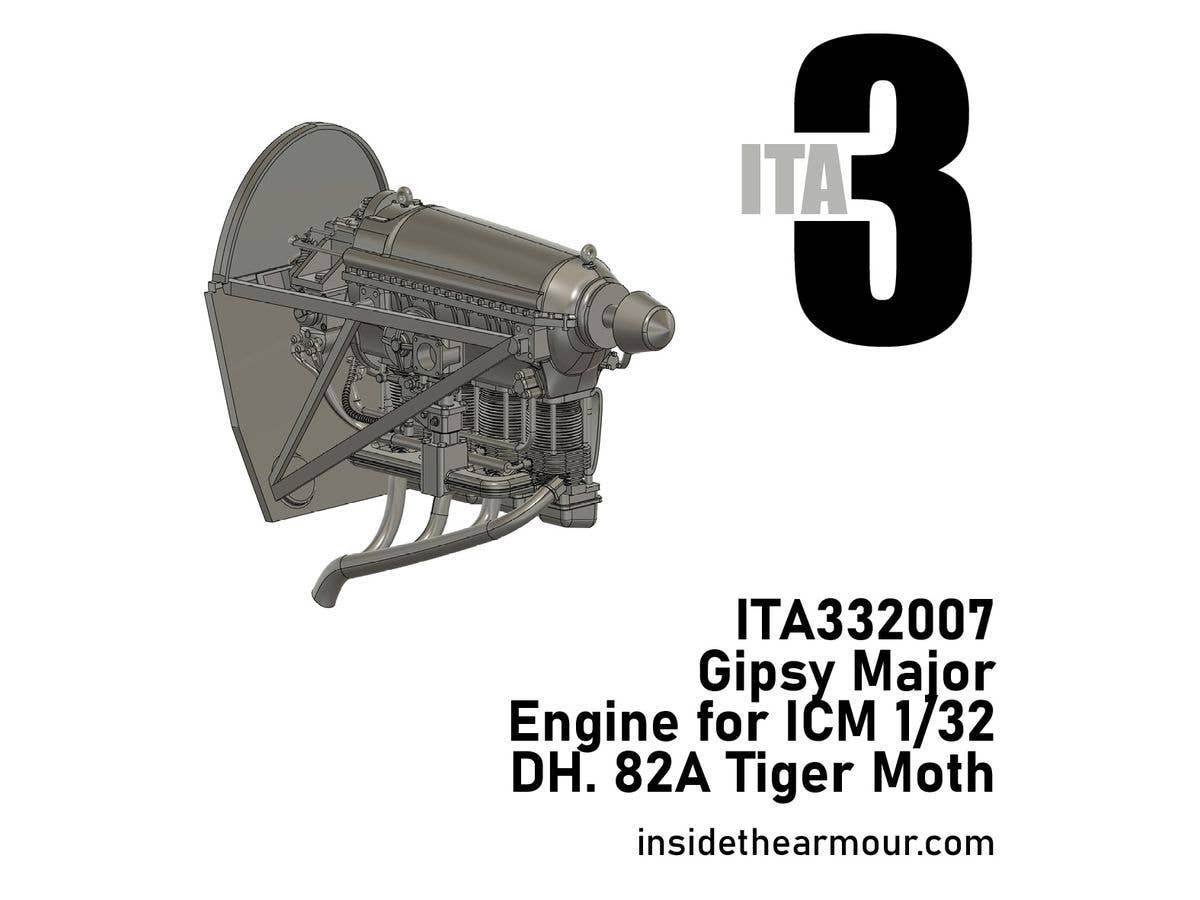 1/32 タイガーモス用 ジプシーメジャーエンジン (ICM用)