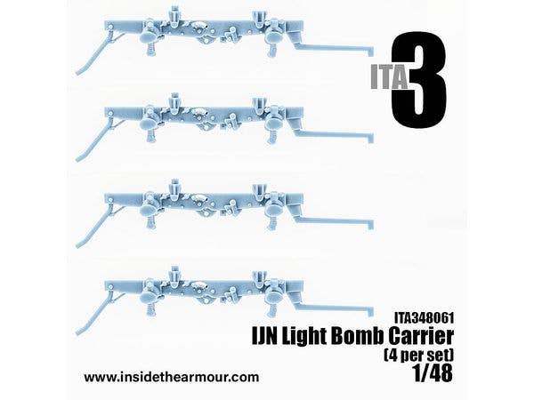 1/48 日本海軍機用軽爆弾架 (九九艦爆/零戦等用) (4個入り)