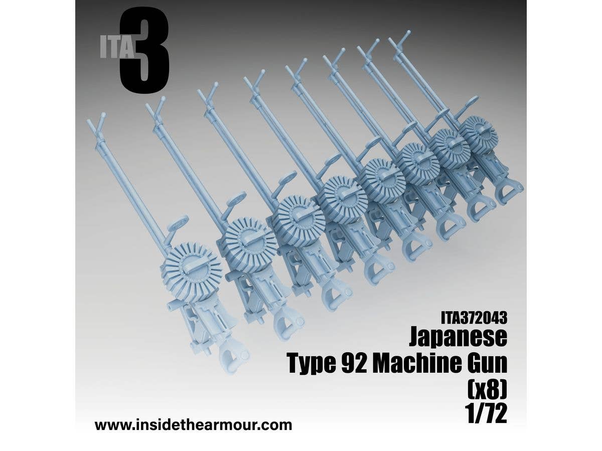 1/72 九二式七粍七旋回機銃w/銃架 (8セット入り)