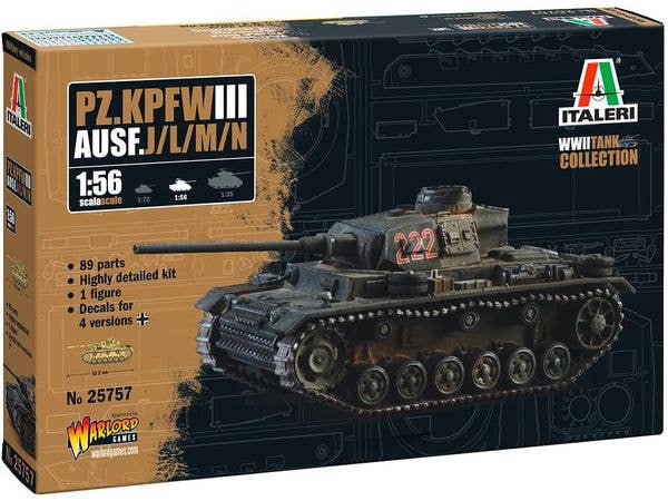1/56 WW.II ドイツ軍 III号戦車 J/L/M/N型