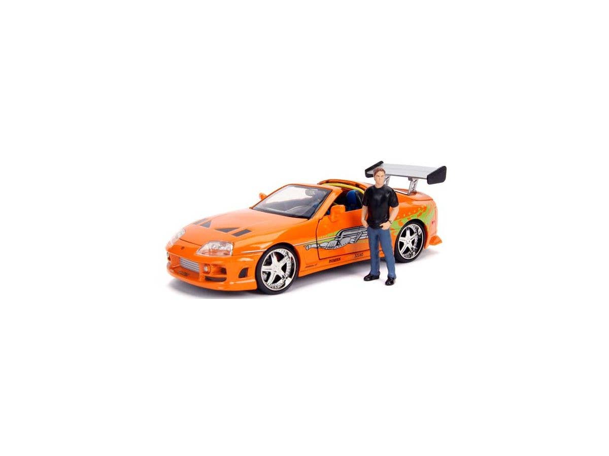 1/24 F&F トヨタ スープラ オレンジ ブライアン･オコナー フィギュア付