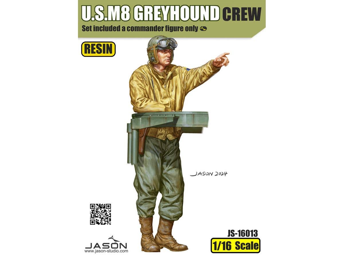 1/16 米軍 M8 グレイハウンド用車長フィギュア
