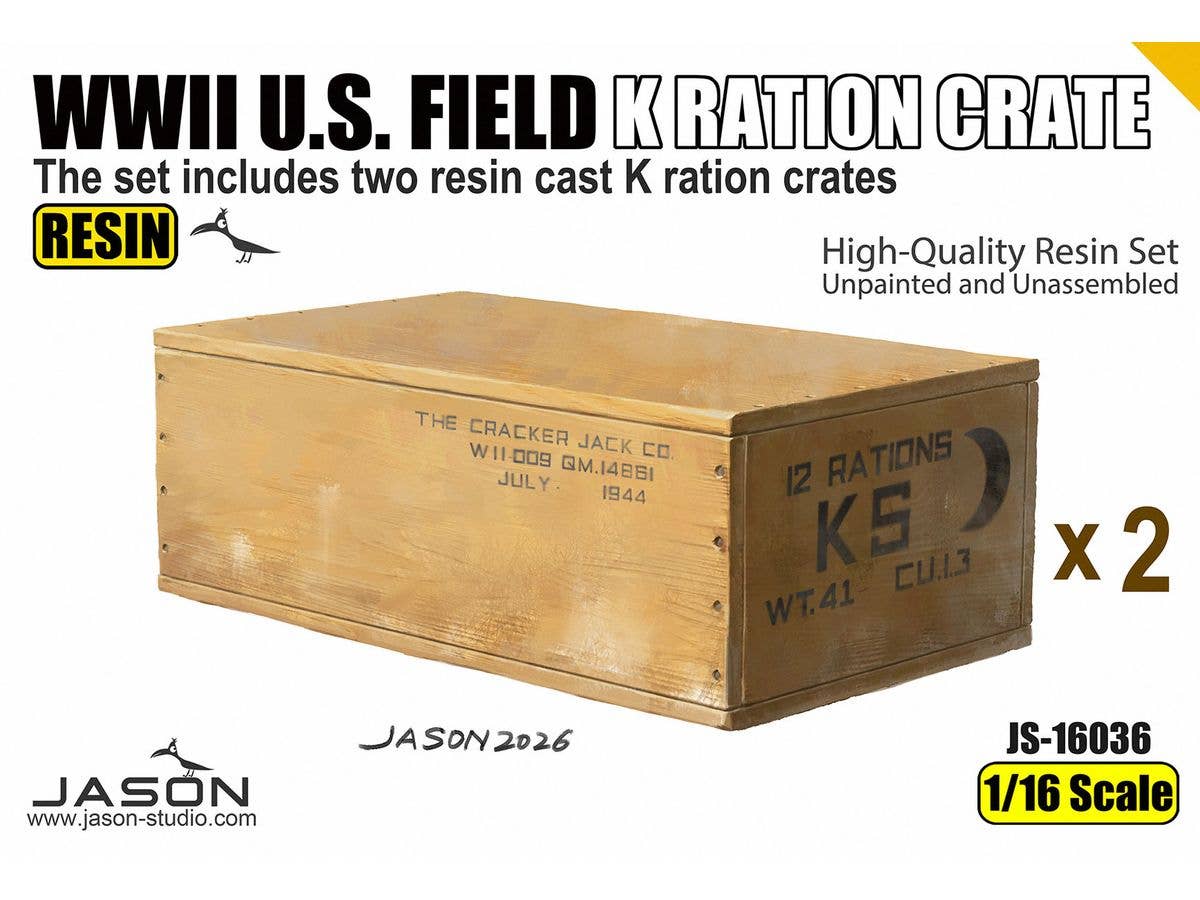 1/16 WW.II 米軍 Kレーション用木箱