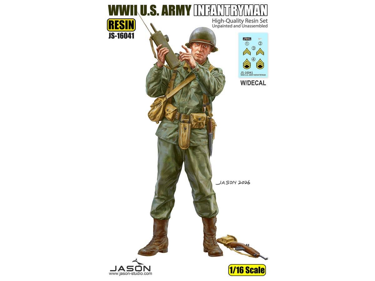 1/16 WW.II 米陸軍歩兵w/ウォーキートーキー