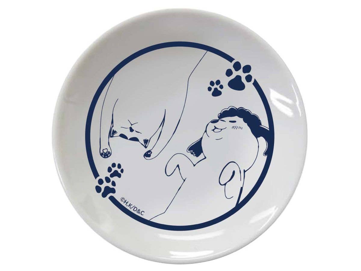 犬と猫どっちも飼ってると毎日たのしい 豆皿 のんびり