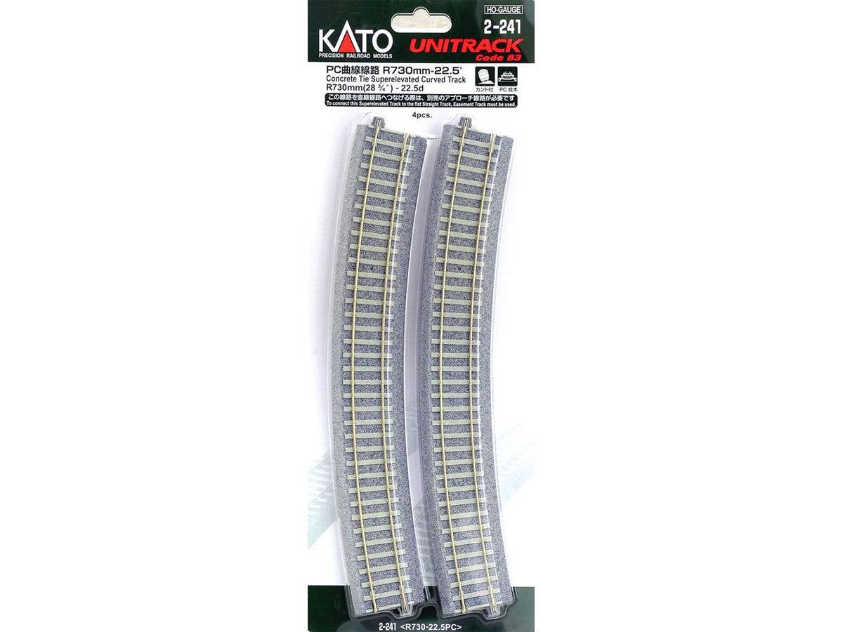 PC曲線線路 R73-22.5度 (4本入)