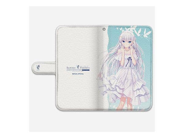 Summer Pockets REFLECTION BLUE 手帳型スマホケース 鳴瀬しろは ドレス 汎用Lサイズ