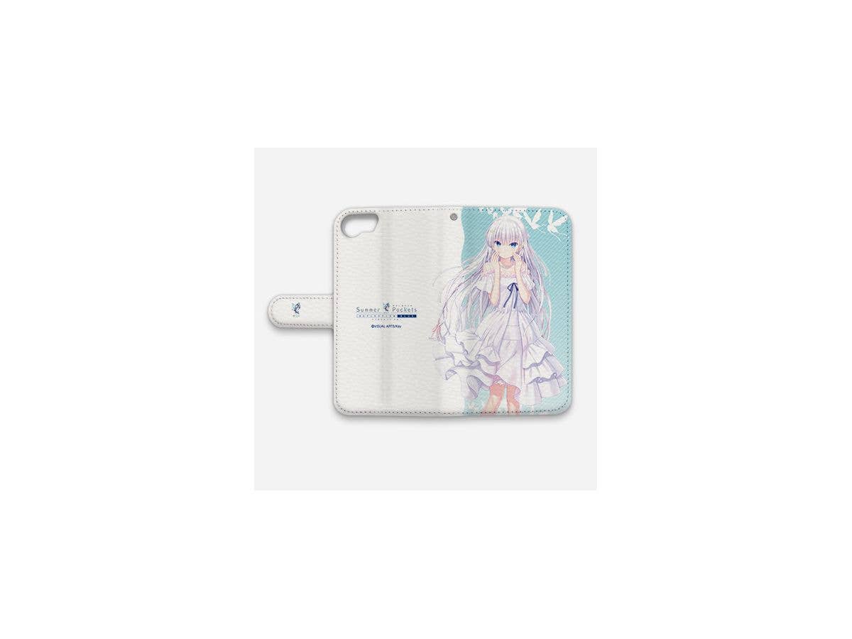 Summer Pockets REFLECTION BLUE 手帳型スマホケース 鳴瀬しろは ドレス iPhoneSE(第2世代)/8/7用
