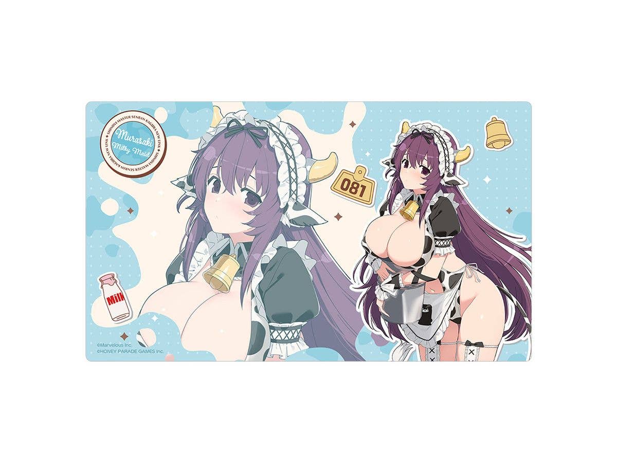 シノビマスター 閃乱カグラ NEW LINK: 描き下ろしラバーマット (紫/ミルキーメイド)