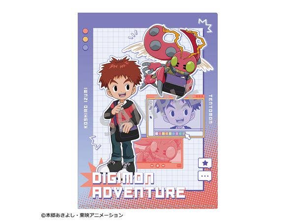 デジモンアドベンチャー: A4シングルクリアファイル 泉光子郎 & テントモン 城戸丈 & ゴマモン / リンクコーデ