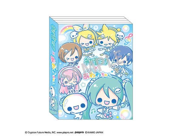 初音ミク x ぷくぷくあわわちゃん: パタパタメモ