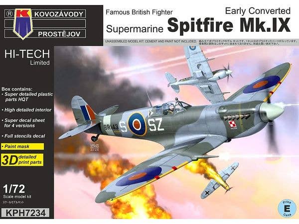 1/72 スピットファイア Mk.IX (初期改造型)ハイテックキット