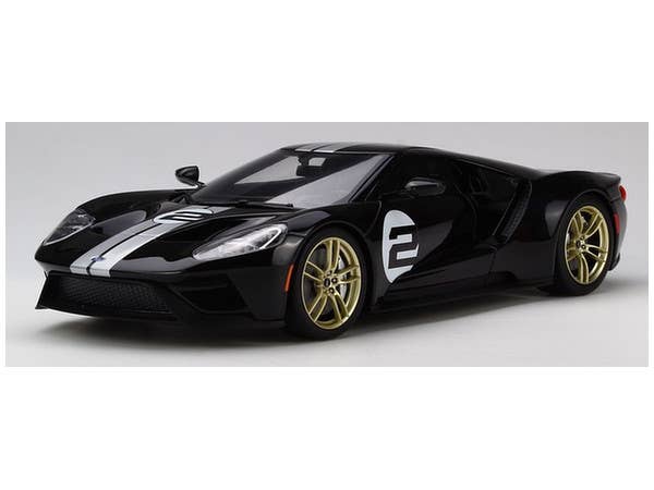 1/18 GT SPIRIT フォード GT (ブラック / シルバーストライプ)