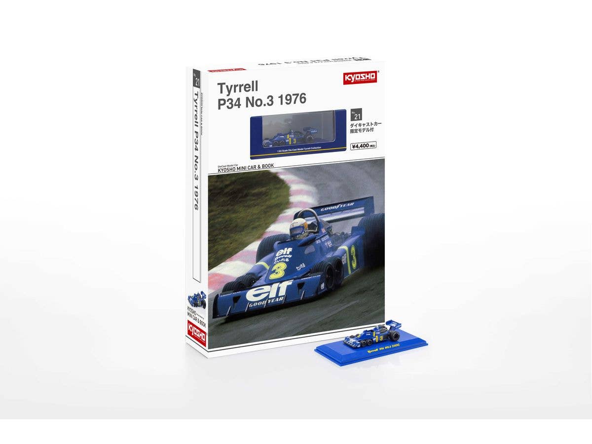 1/64 KYOSHO MINI CAR & BOOK No.21 Tyrrell P34 1976 No.3