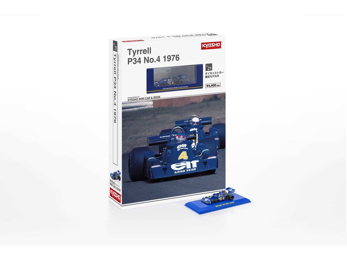 1/64 KYOSHO MINI CAR & BOOK No.21 Tyrrell P34 1976 No.4