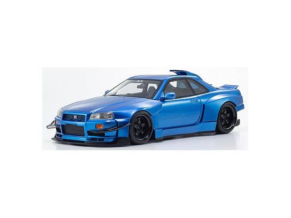 1/18 samurai シリーズ: 日産 スカイライン GT-R (R34) Khyzyl Saleem (ブルー)