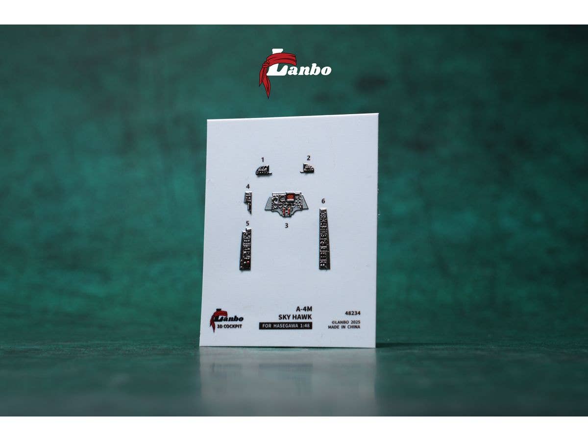 1/48 A-4M スカイホーク内装3Dデカール (ハセガワ用)