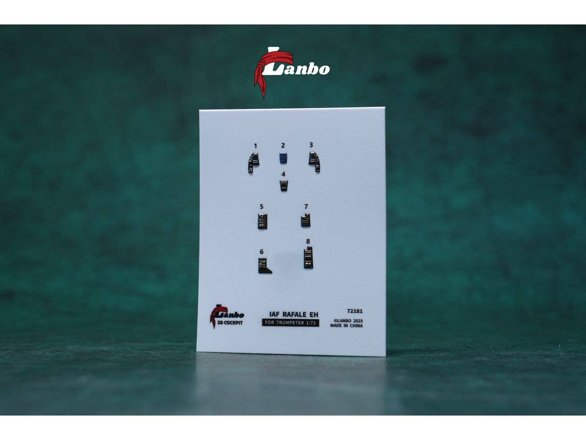 1/72 インド空軍 ラファールEH内装3Dデカール (トランぺッター用)