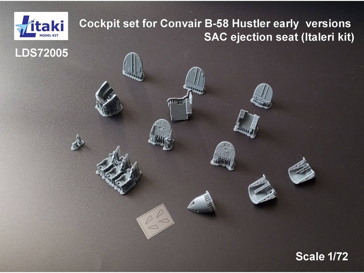 1/72 B-58 ハスラー コックピット (初期) w/SAC式射出座席 (イタレリ用)