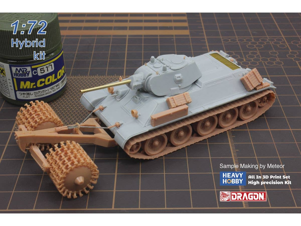 1/72 WW.II ソ連軍 T34/76Mod.1941 中戦車w/マインローラー