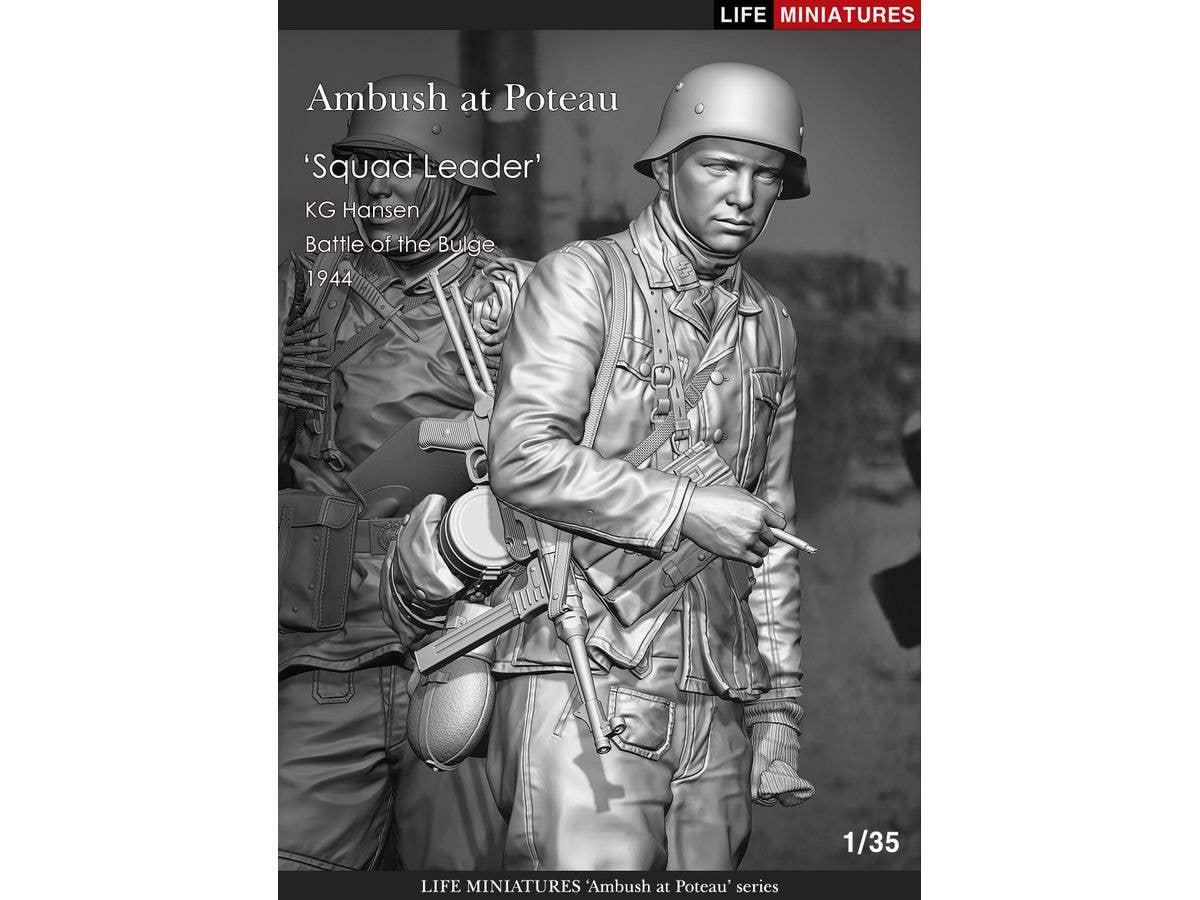 1/35 WWII ドイツ ポトー迎撃戦 ハンセン戦闘団の分隊長 バルジの戦い1944