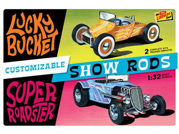 1/32 ラッキーバケット&スーパーロードスター カスタマイズ・ショウ・ロッドセット
