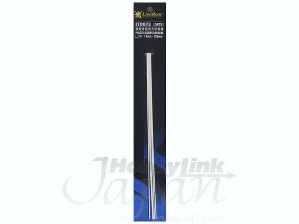 プラ棒 角 1.0mm (200mm 5本)