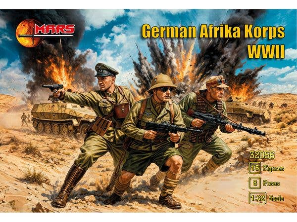1/32 WW.IIドイツ アフリカ軍団 (15体/8ポーズ)