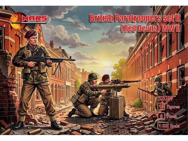 1/32 WW.II イギリス軍 空挺兵 パート2 レッド・デビルズ  (15体/8ポーズ)