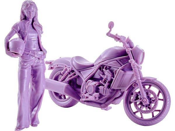 1/20 PLAMAX MF-101 Rider's portrait Honda Rebel 1100 ラベンダー