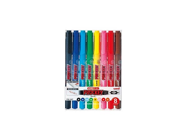 プロッキー 水性顔料マーカー 細字 8色セット