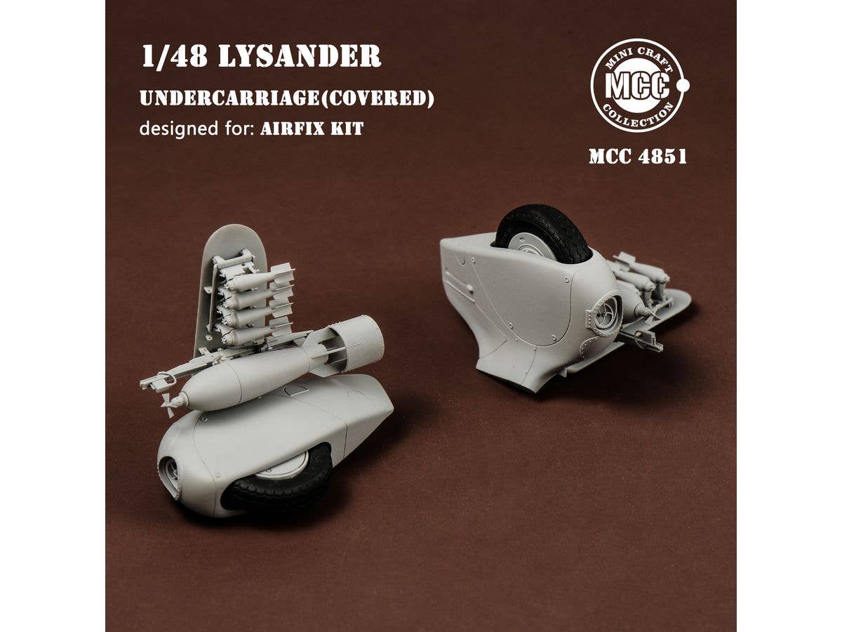 1/48 ライサンダー用着陸装置 (カバー有り) (エアフィックス用)