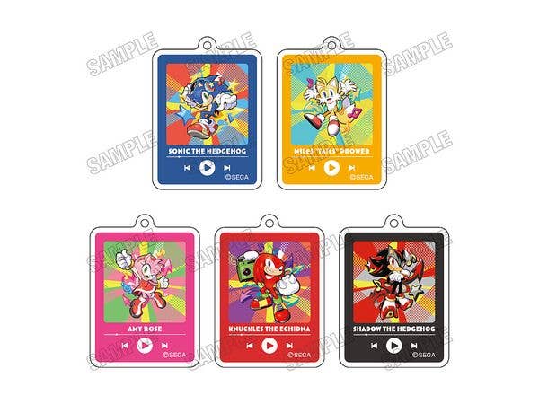 ソニック・ザ・ヘッジホッグ: 描き起こしアクリルキーホルダーコレクション 1Box 5pcs