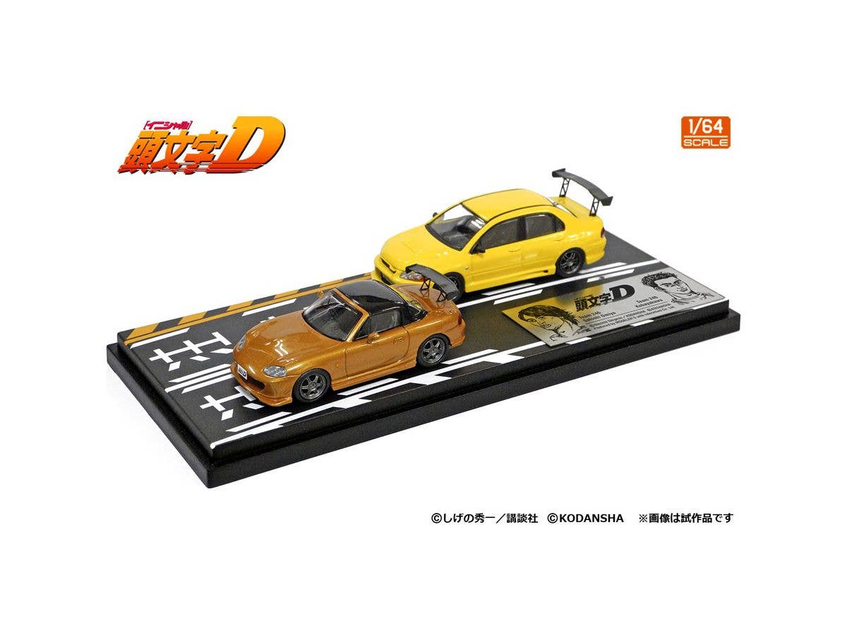 1/64 頭文字D 大宮智史ロードスター (NB8C) & 小早川ランサーエボリューション VII