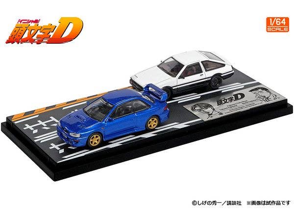 1/64 頭文字D セット Vol.22 藤原拓海トレノ(AE86) & 藤原文太インプレッサ(GC8)