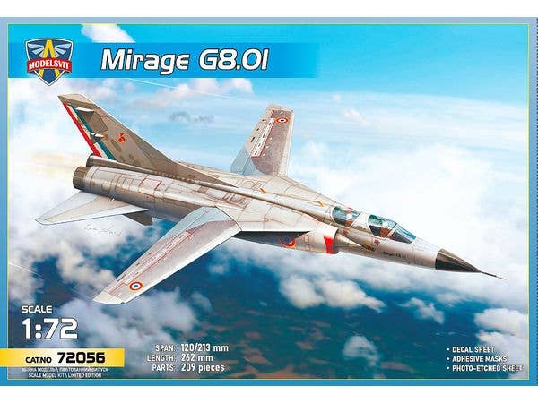 1/72 ミラージュ G8.01 試作複座可変翼迎撃機