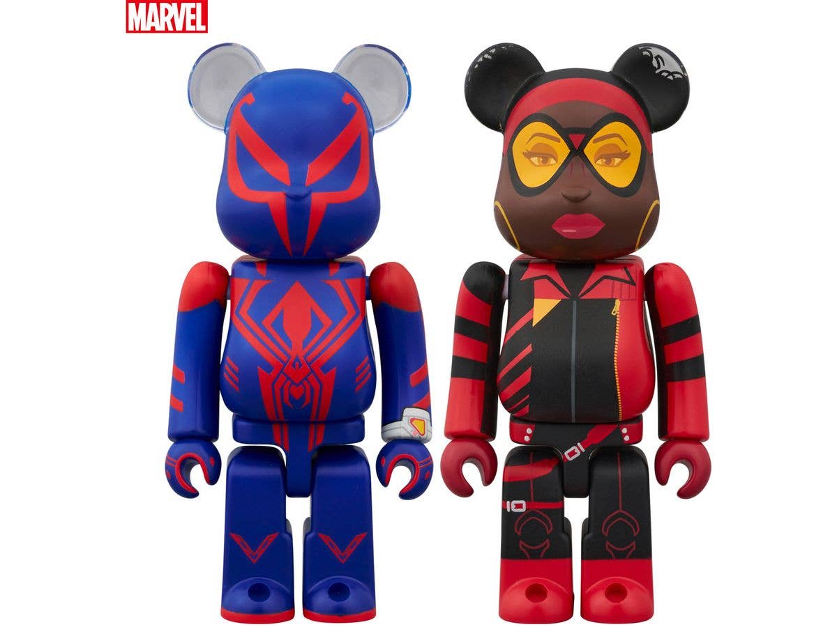 BE@RBRICK SPIDER-MAN 2099 & SPIDER-WOMAN 2PCS SET