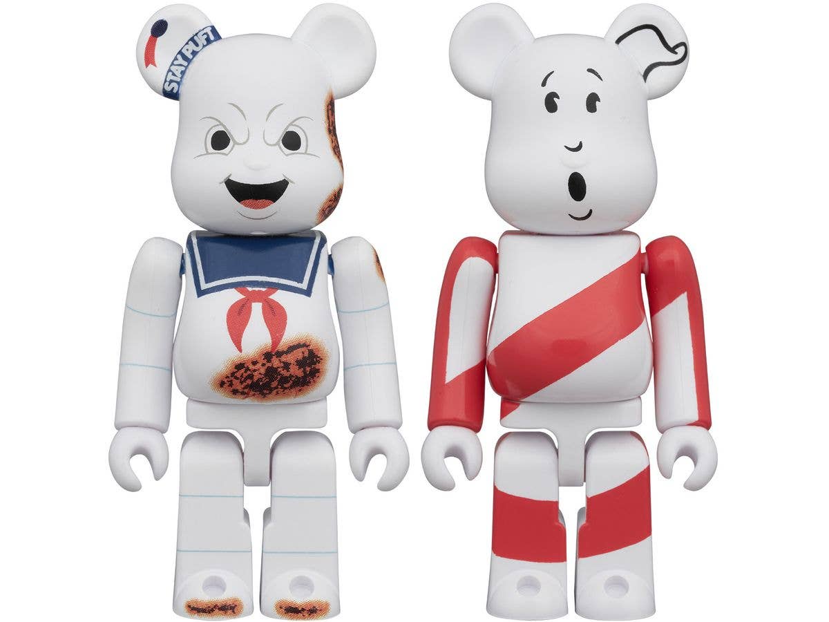 BE@RBRICK STAY PUFT MARSHMALLOW MAN ANGRY FACE & NO GHOST 100パーセント 2PCS SET
