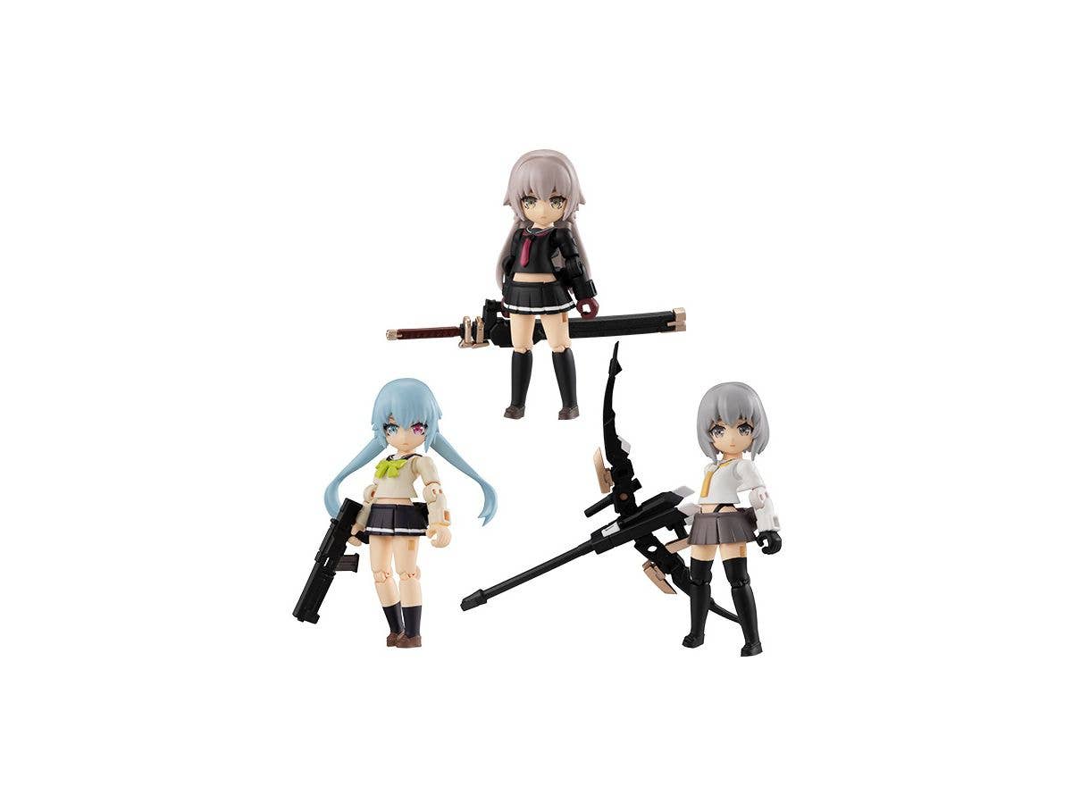 デスクトップアーミー 重兵装型女子高生 第一分隊 1Box 3pcs