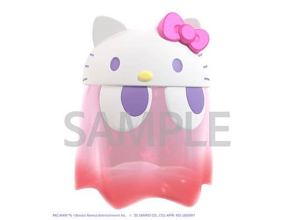 パックマンxサンリオキャラクターズ ちびコレクトフィギュア デラックス ゴーストハローキティ クリアカラーver.