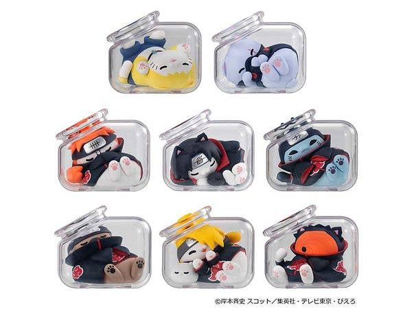 MEGA CAT PROJECT NARUTO-ナルト- 疾風伝 おやすみニャルト! あつまれ 暁 編 その2 1Box 8pcs