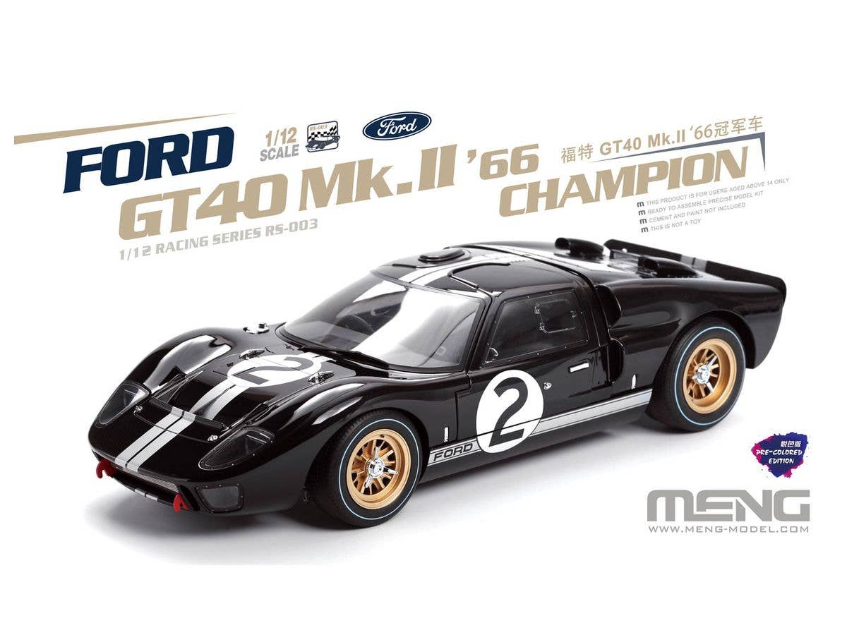 1/12 フォードGT40 Mk.II '66 チャンピオン プレカラーバージョン