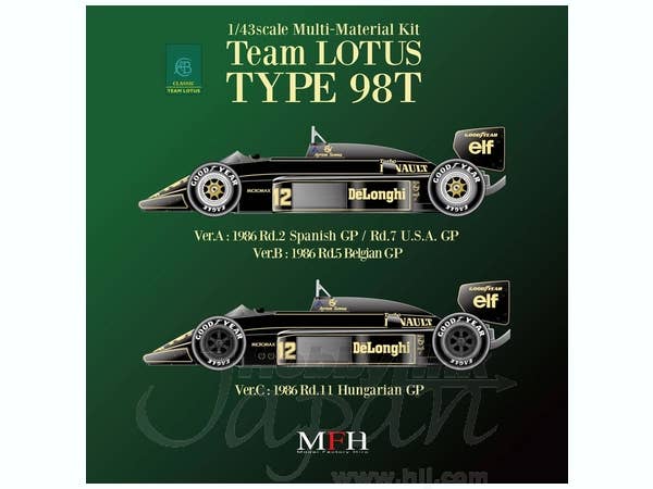 1/43 チーム ロータス 98T Ver.C 1986 Rd.11