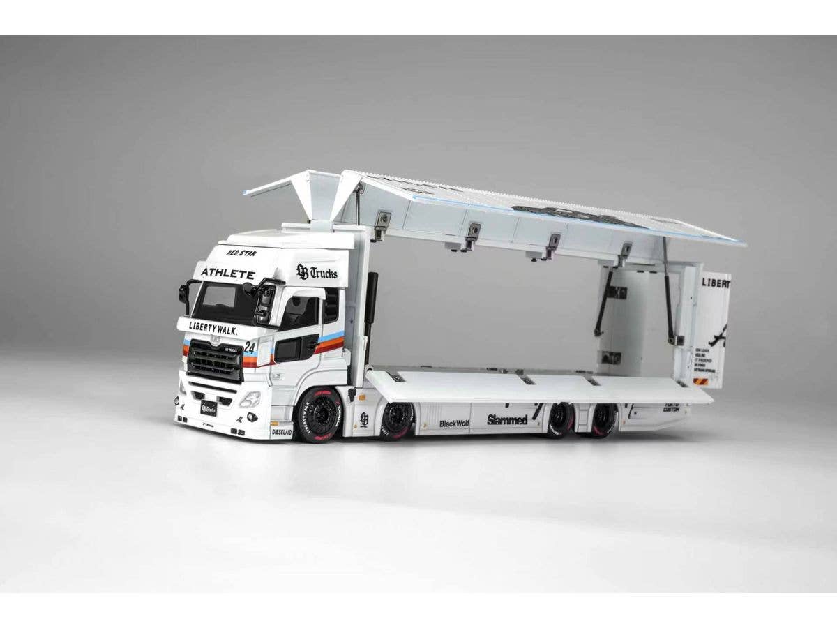 1/64 LB Trucks UD QUON Cargo ATHLETE White