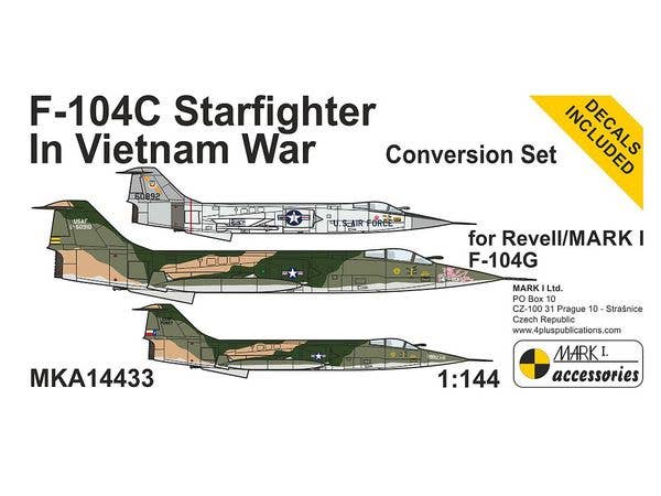 1/144 F-104C 改造パーツセット ベトナム戦争 (レベル用)