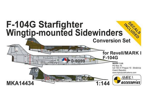 1/144 F-104G 翼端サイドワインダーランチャーセット (レベル用)