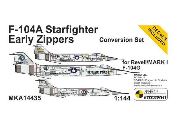 1/144 F-104A アーリージッパーズ 改造セット (レベル/マーク1用)