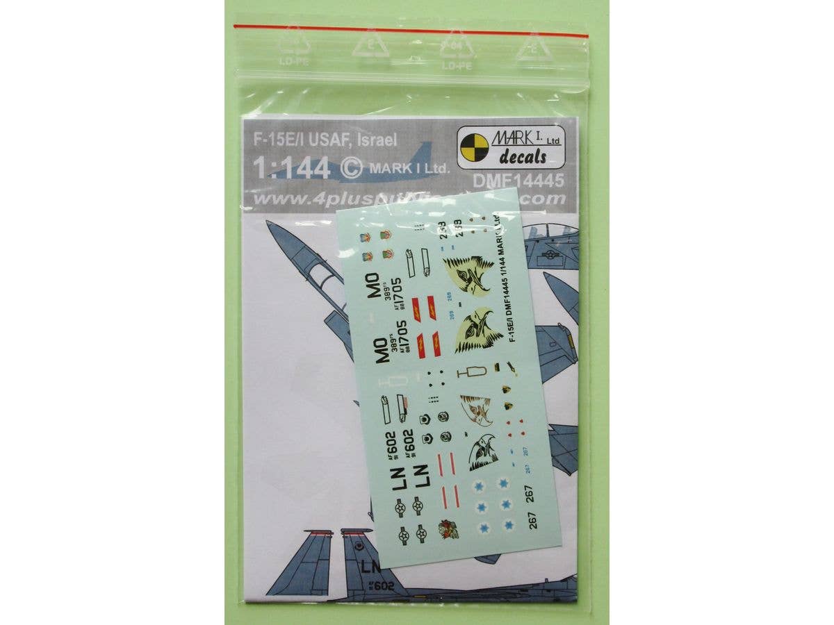 1/144 F-15E/I 米空軍・イスラエル軍デカール (レベル用)