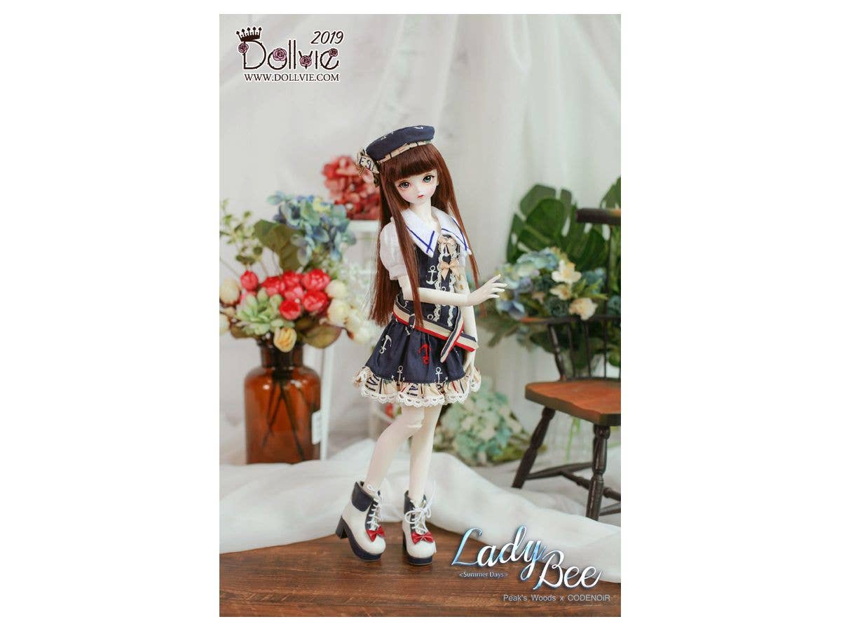 Peak's Woods x CODENOiR 46cm Dollvie 2019 ver. レディビー -サマーデイズ- ボディブラッシングフルセット
