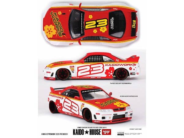 1/64 Nissan スカイライン GT-R R33 Kaido Stock Car V1 (右ハンドル)